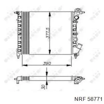 Радиатор 58771 NRF