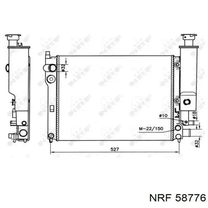 Радиатор 58776 NRF