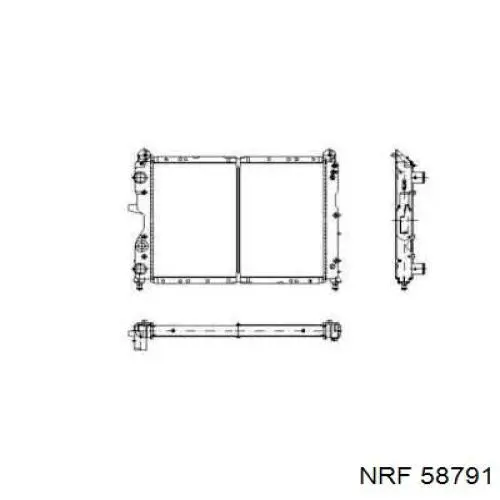 Радиатор 58791 NRF