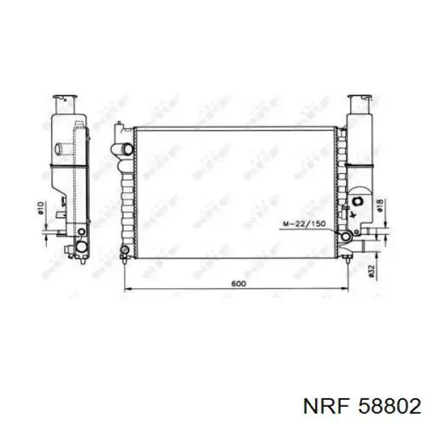 58802 NRF радиатор