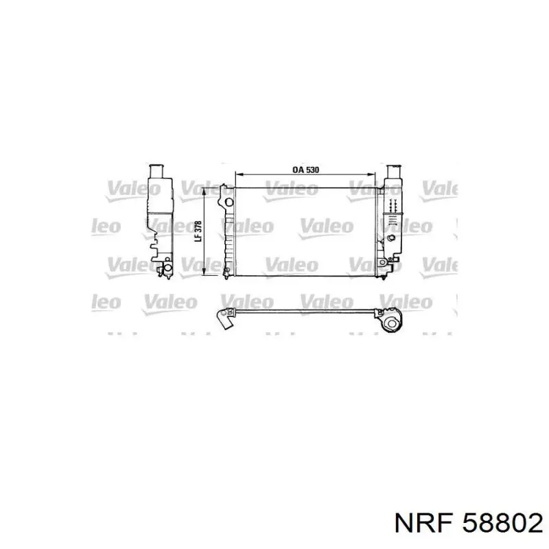 Радиатор охлаждения двигателя NRF 58802 цена, от 76.33 USD