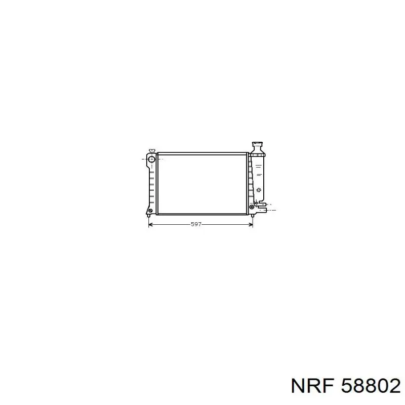 Купить 58802 NRF Радиатор водяной