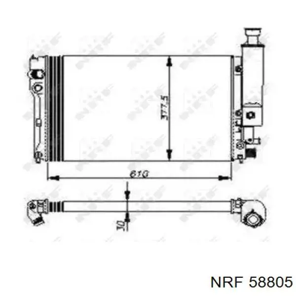 Радиатор 58805 NRF