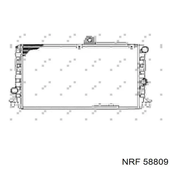 58809 NRF Радиатор основной