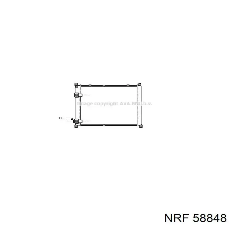 Радиатор охлаждения NRF 58848