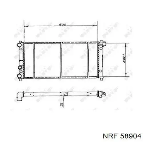 58904 NRF радиатор