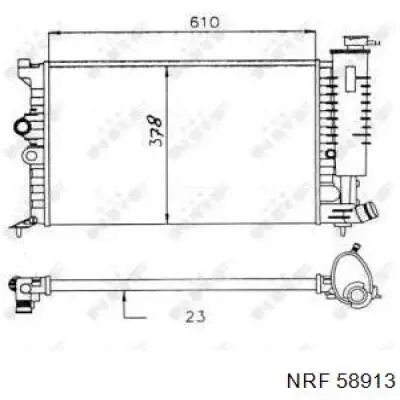 Радиатор 58913 NRF