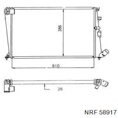 Радиатор 58917 NRF