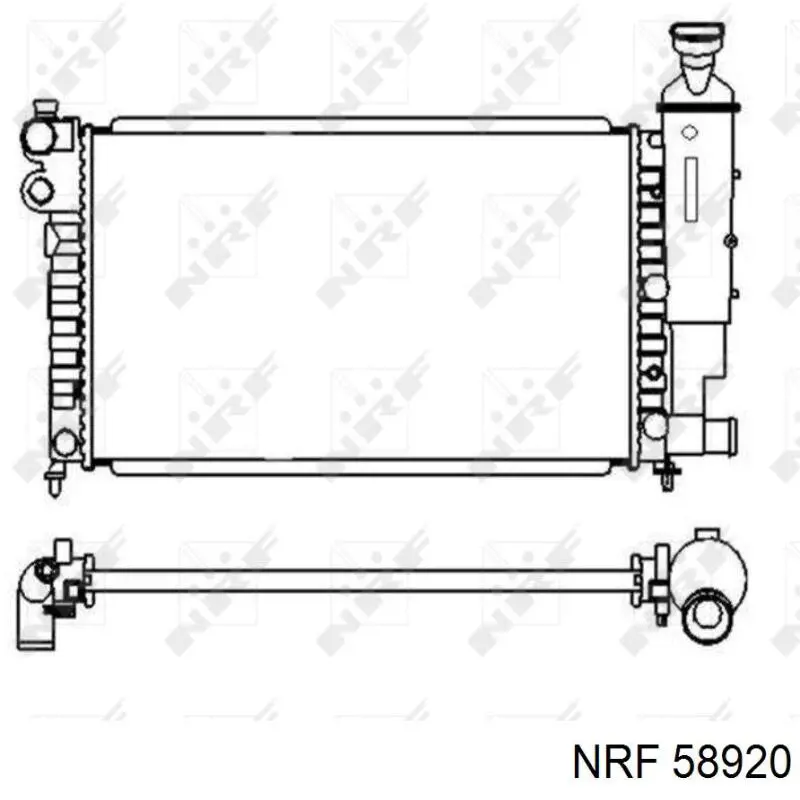 58920 NRF Радиатор основной