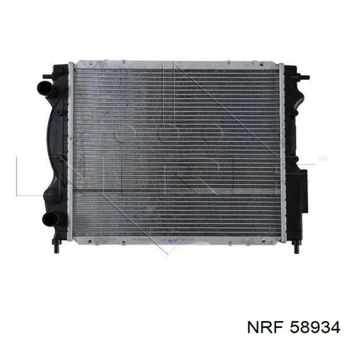 Radiador refrigeración del motor 58934 NRF