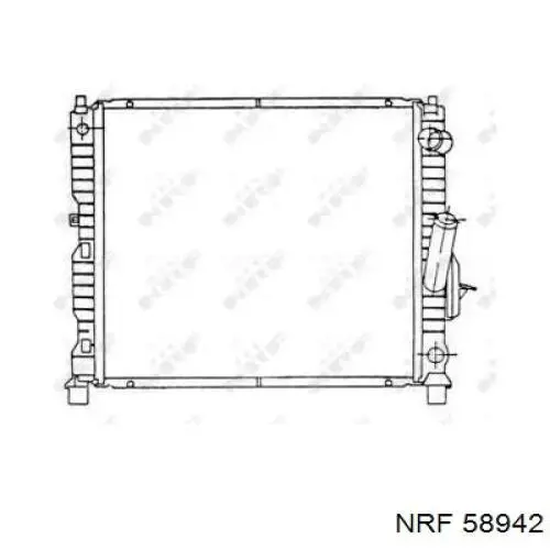 Радиатор 58942 NRF