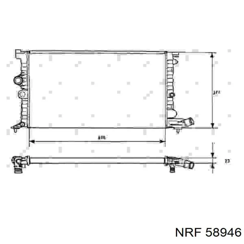 Радиатор 58946 NRF