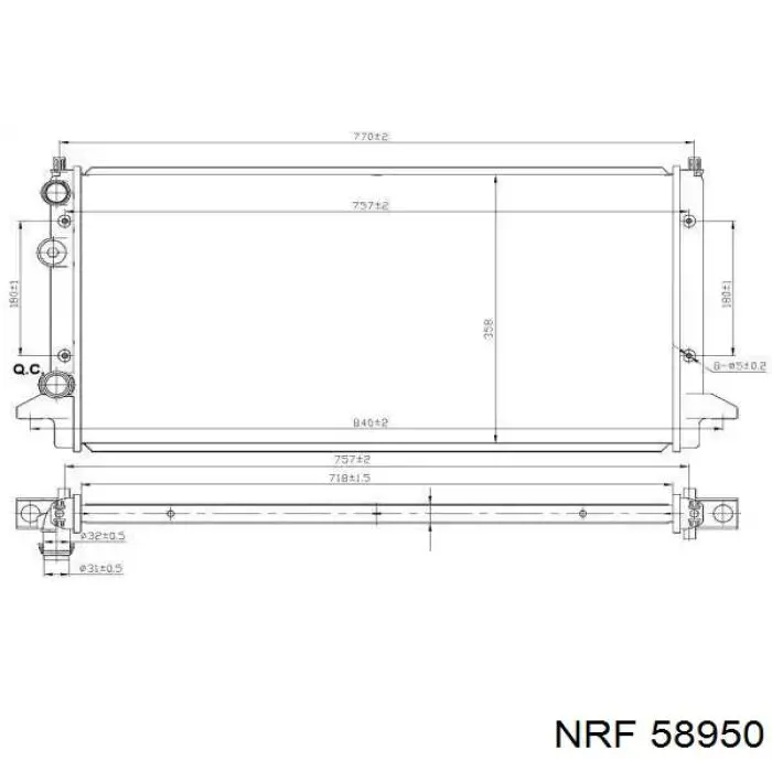 58950 NRF радиатор