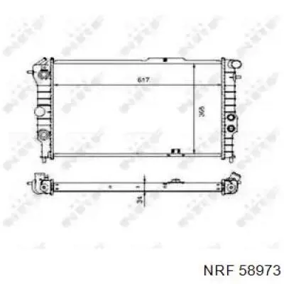 Радиатор 58973 NRF