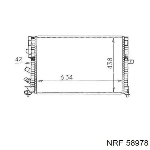 Радиатор 58978 NRF