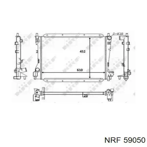 59050 NRF радиатор