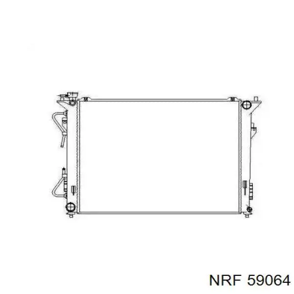 Радиатор охлаждения двигателя NRF 59064 цена, от 89.38 USD