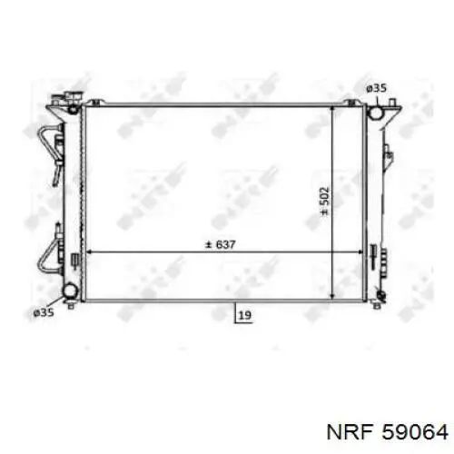 Купить 59064 NRF Радиатор водяной