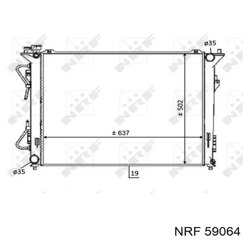 Радиатор 59064 NRF