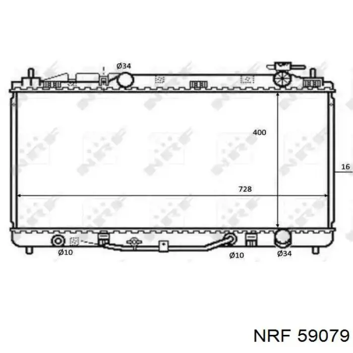 59079 NRF радиатор