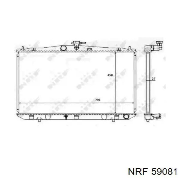 59081 NRF радиатор