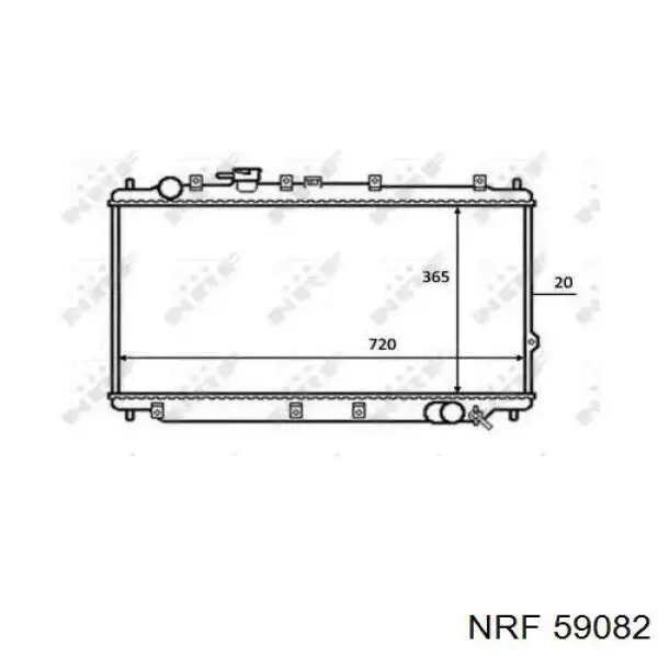 Радиатор 59082 NRF