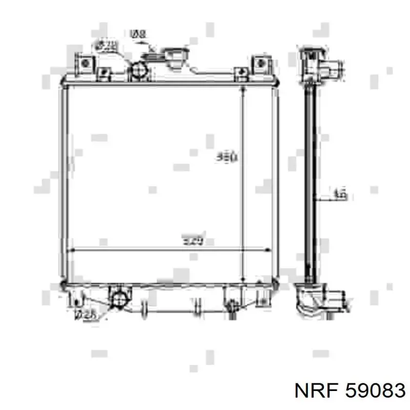 Радиатор 59083 NRF