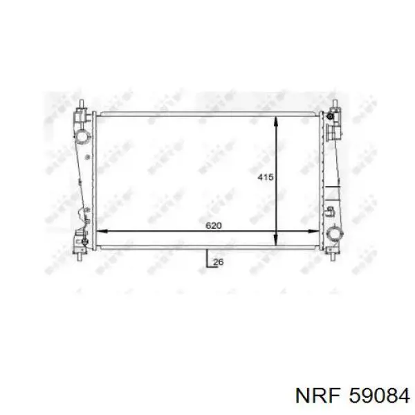 59084 NRF Радиатор основной