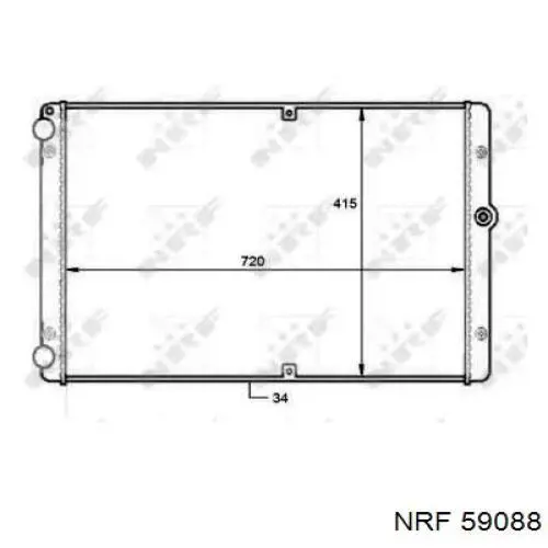 Радиатор 59088 NRF