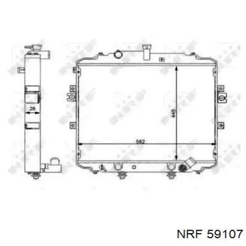 59107 NRF радиатор
