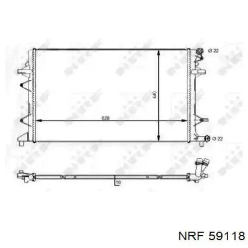 59118 NRF радиатор