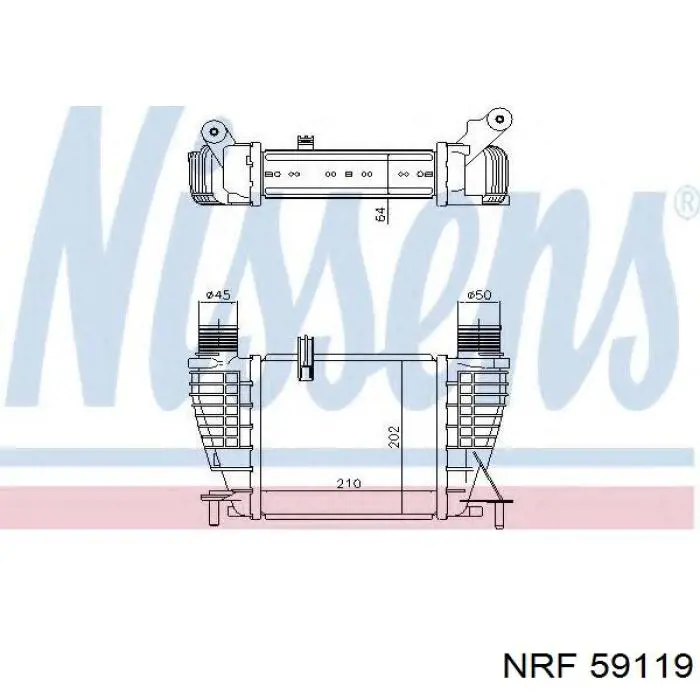59119 NRF Радиатор основной