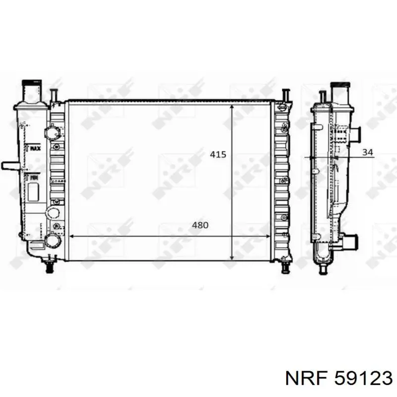 59123 NRF радиатор