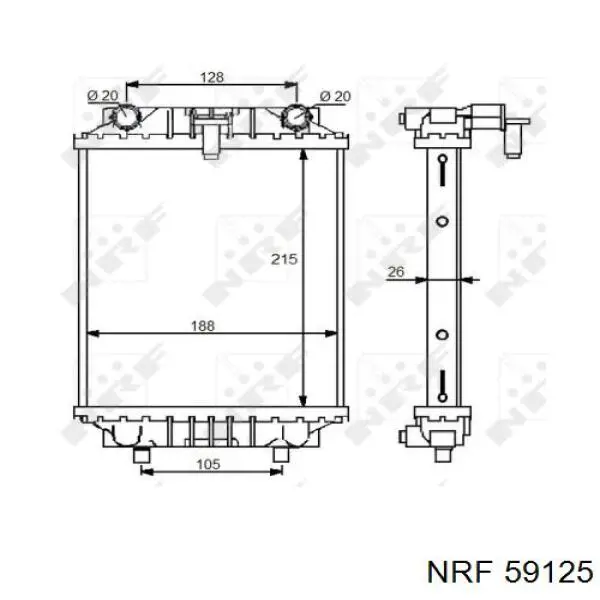 Купить CR80000P Mahle Original Радиатор охлаждения двигателя дополнительный