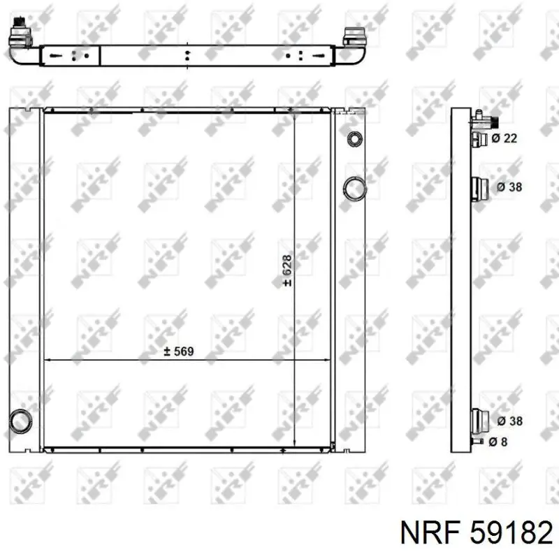 Радиатор 59182 NRF