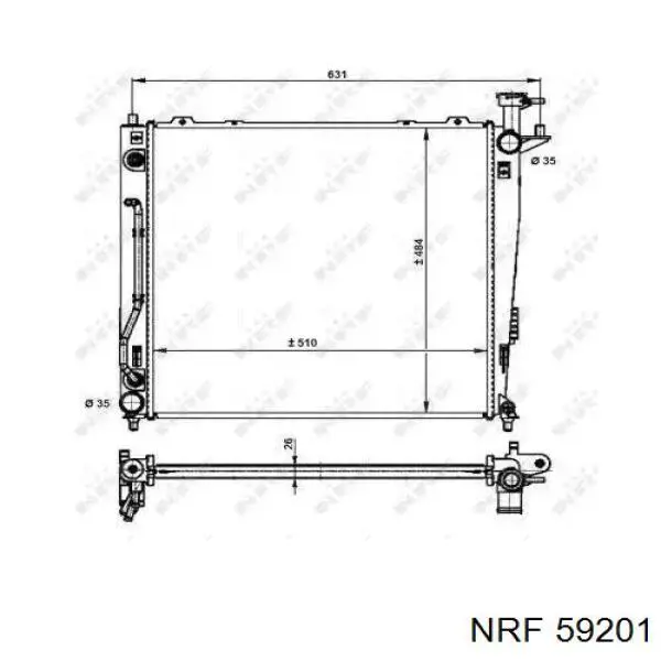 59201 NRF радиатор