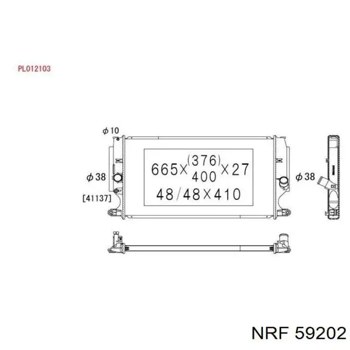 Купить 59202 NRF Радиатор водяной