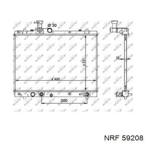 Радиатор FP68A816KY Koyorad