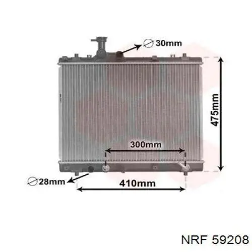 Радиатор охлаждения двигателя NRF 59208 цена, от 106.11 USD