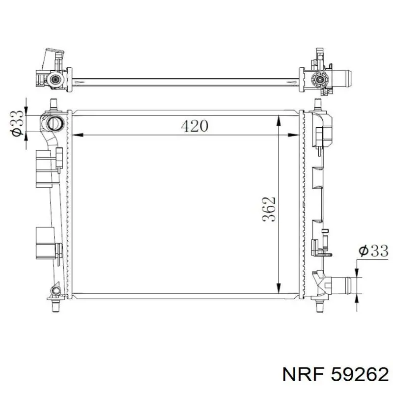 Радиатор DRM41018 Denso