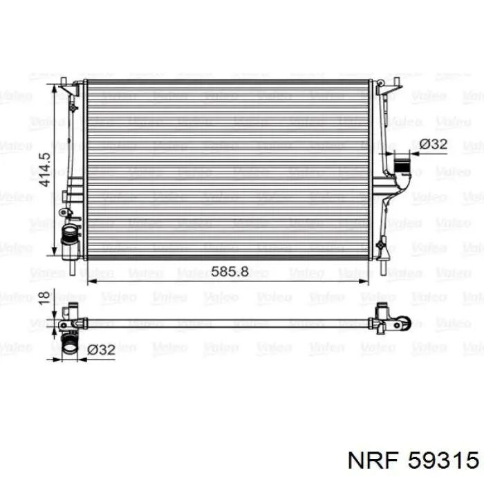59315A NRF Радиатор основной