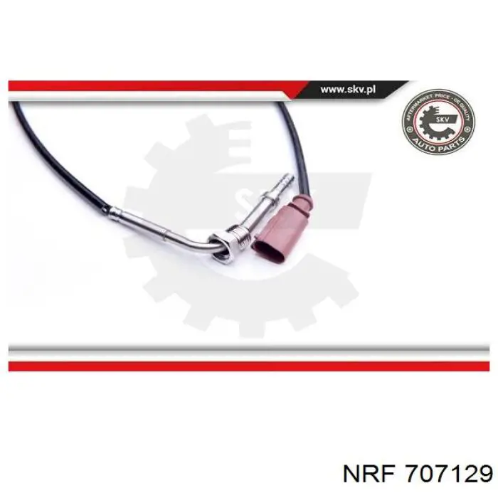 Купить 707129 NRF Датчик температуры отработавших газов (ОГ), перед сажевым фильтром