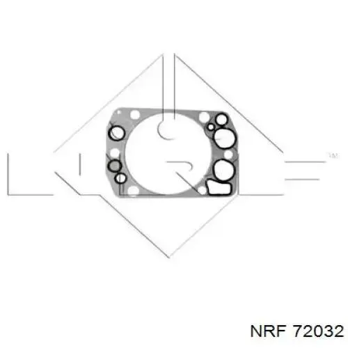 Прокладка головки блока цилиндров (ГБЦ) NRF 72032
