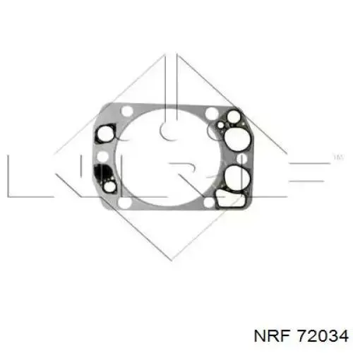 Прокладка головки блока цилиндров (ГБЦ) NRF 72034
