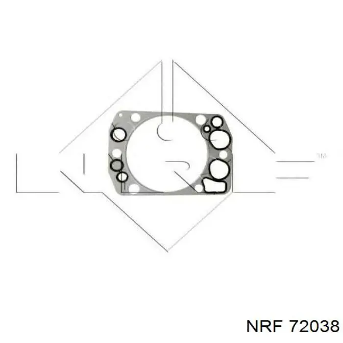 Прокладка ГБЦ 72038 NRF