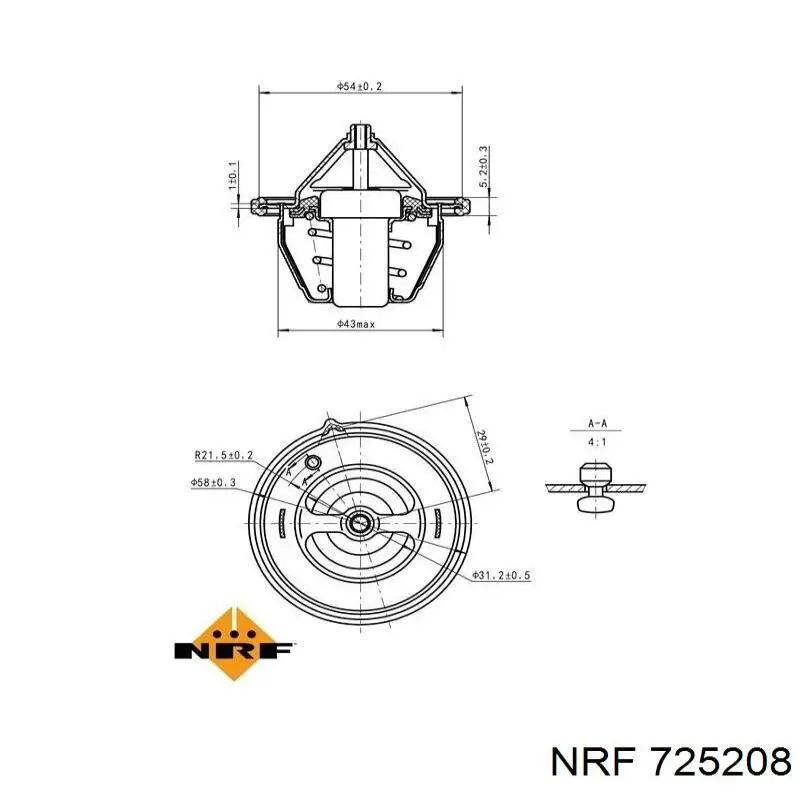 725208 NRF Авто термостат