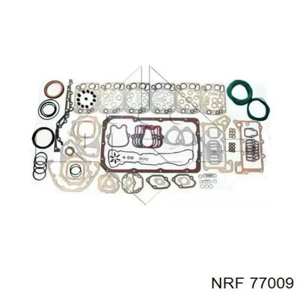 77009 NRF комплект прокладок двигателя полный