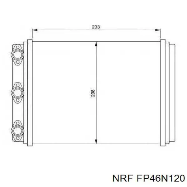 FP 46 N120 NRF радиатор печки