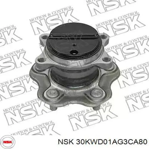 30KWD01AG3CA80 NSK Подшипник ступицы задней