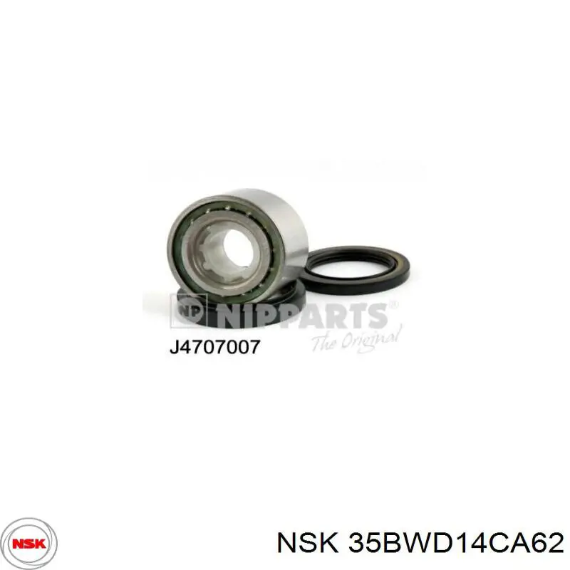 Комплект подшипника ступицы колеса NSK 35BWD14CA62 цена, от 12.22 USD